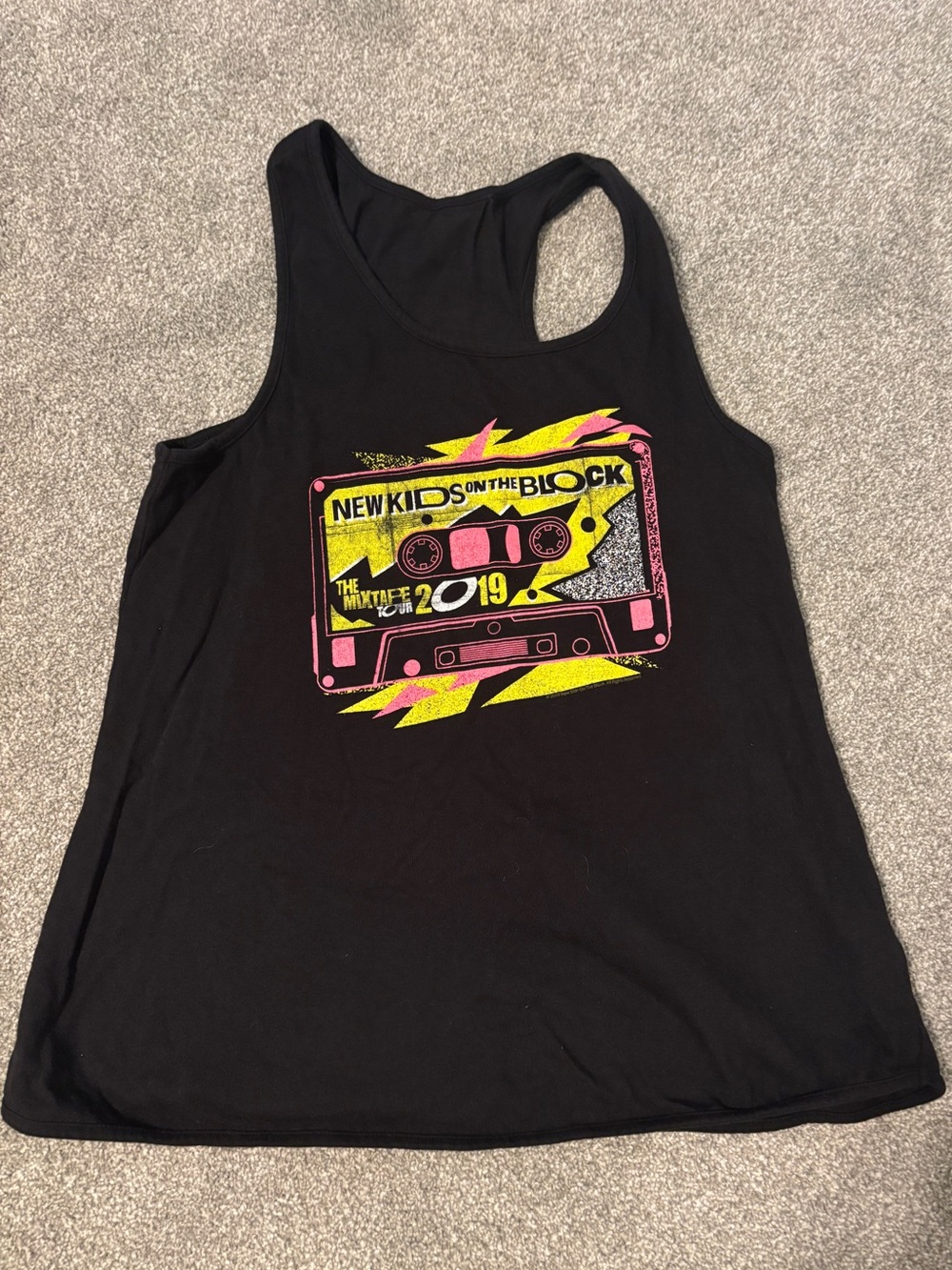 New Kids on the Block Black Graphic Tank Top - 1999 Tour merch